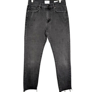Frame Denim Mens Lhomme Athletic Fit Denim Raven Black Wash‎ Frayed Hem Jean 31